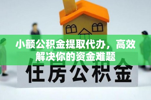 丽水小额公积金提取代办，高效解决你的资金难题