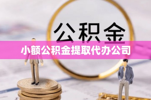 丽水小额公积金提取代办公司